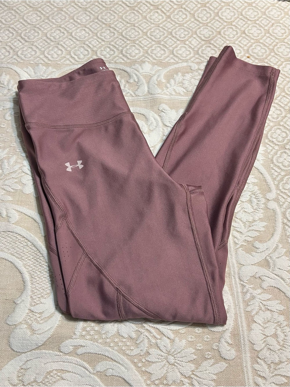Under Armour leggings compression heat gear small rose pink